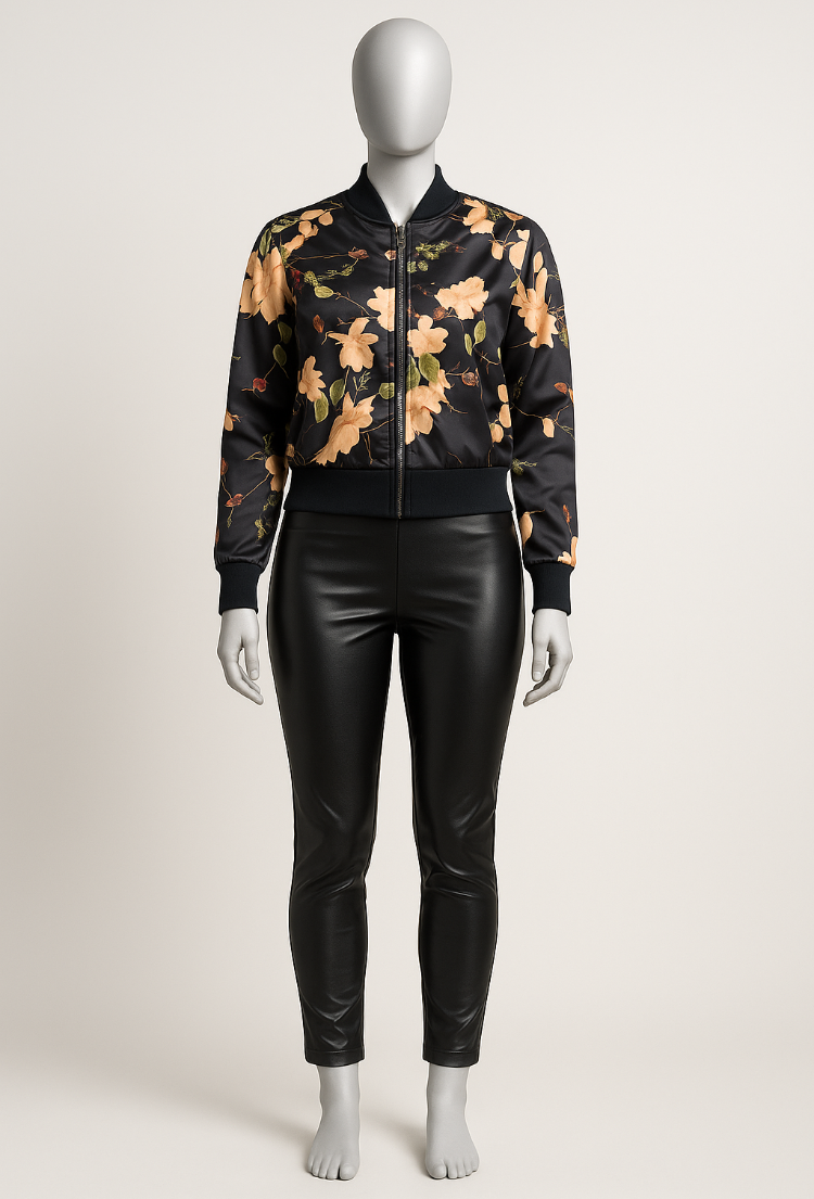 Floral Bomber Jacket